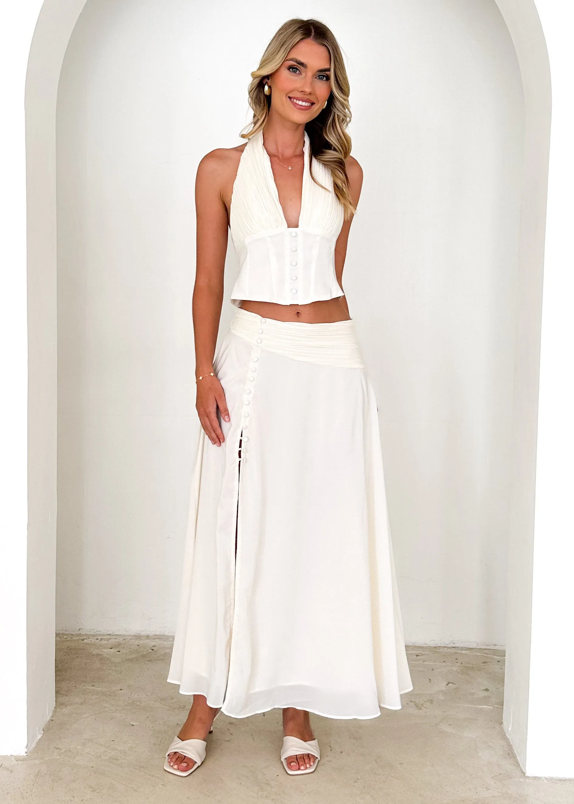 Tammy Halter Set - Cream sold by Gingham & Heels product image thumbnail 3