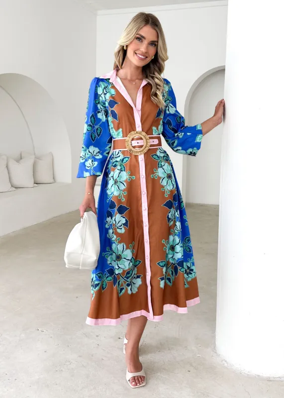 Elanora Midi Dress - Wildflowers sold by Gingham & Heels