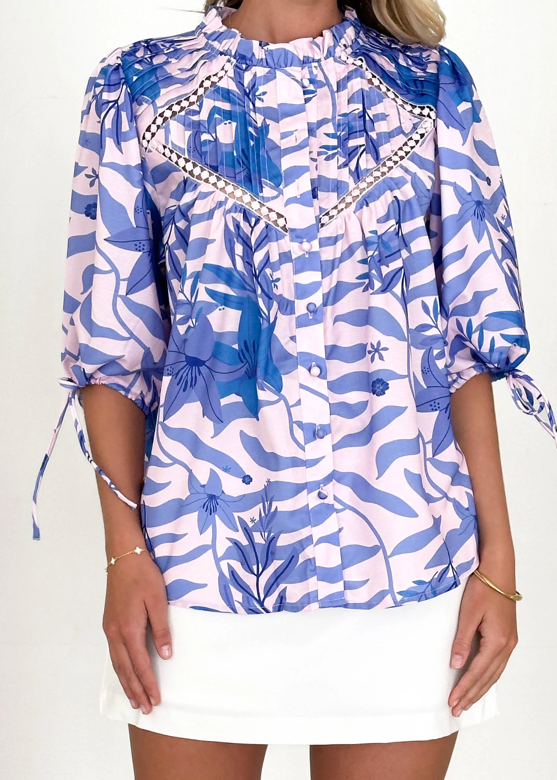 Amia Blouse - Delilah Pink sold by Gingham & Heels product image thumbnail 5