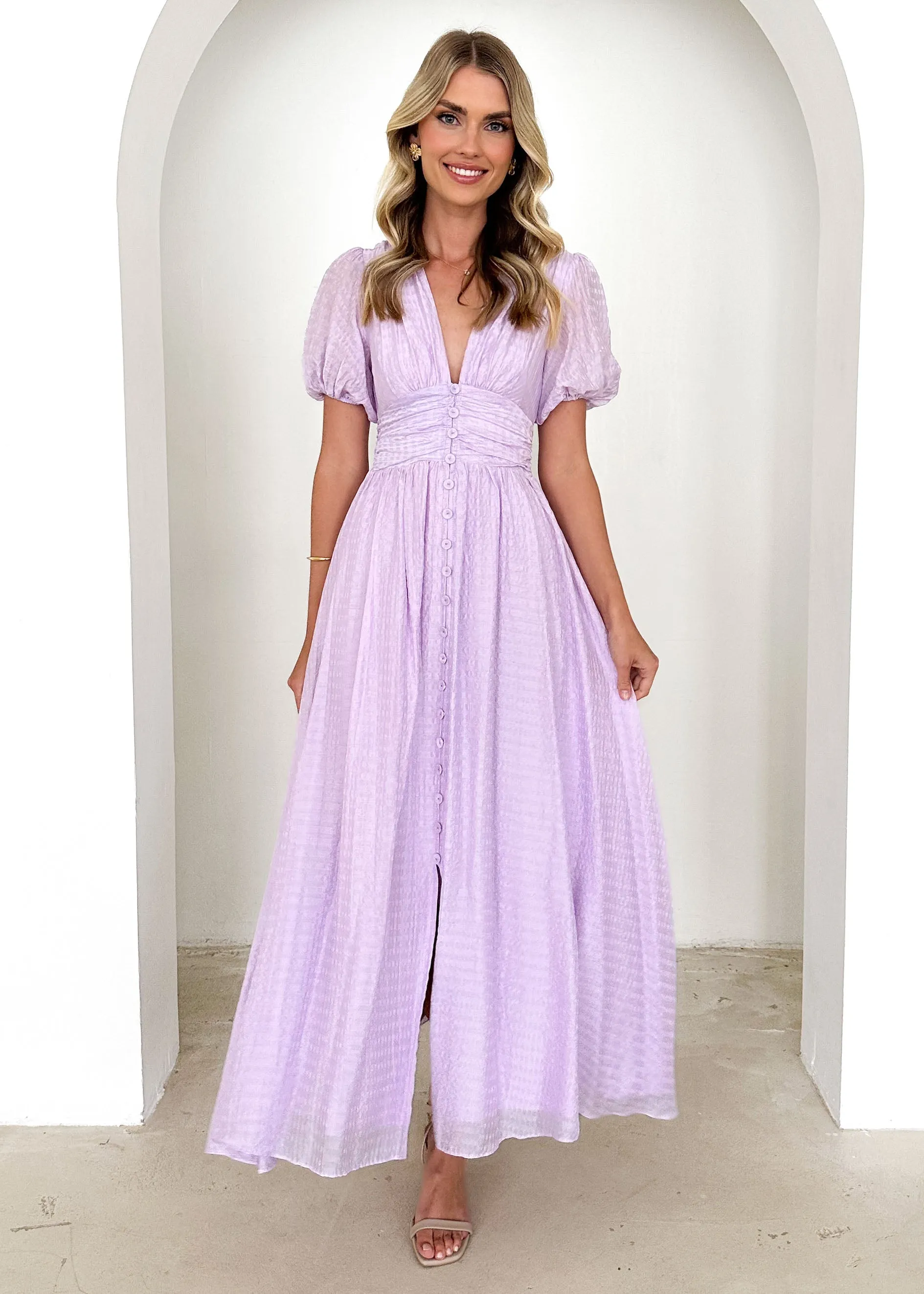 Dunning Midi Dress - Lilac sold by Gingham & Heels product image thumbnail 3