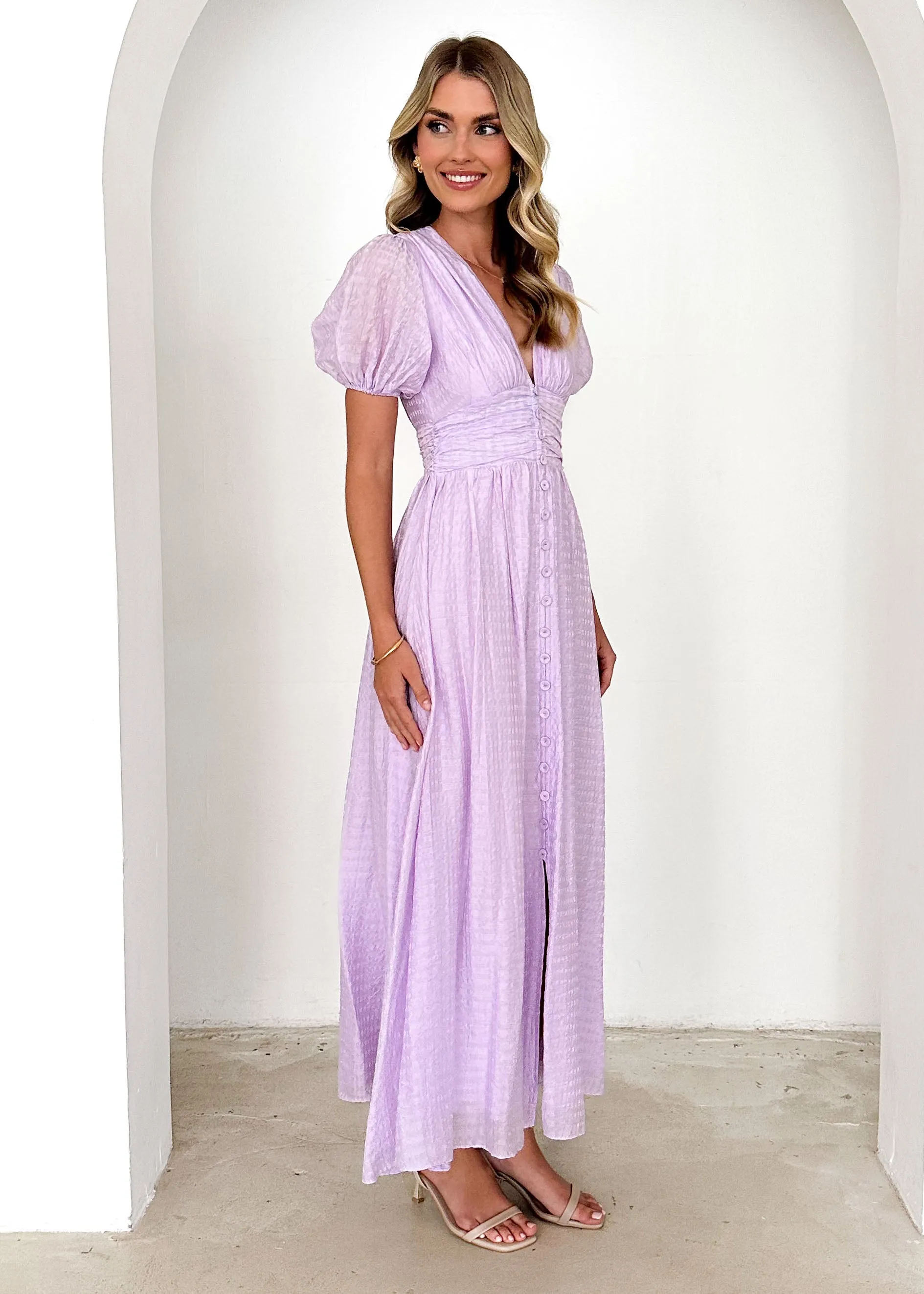 Dunning Midi Dress - Lilac sold by Gingham & Heels product image thumbnail 4