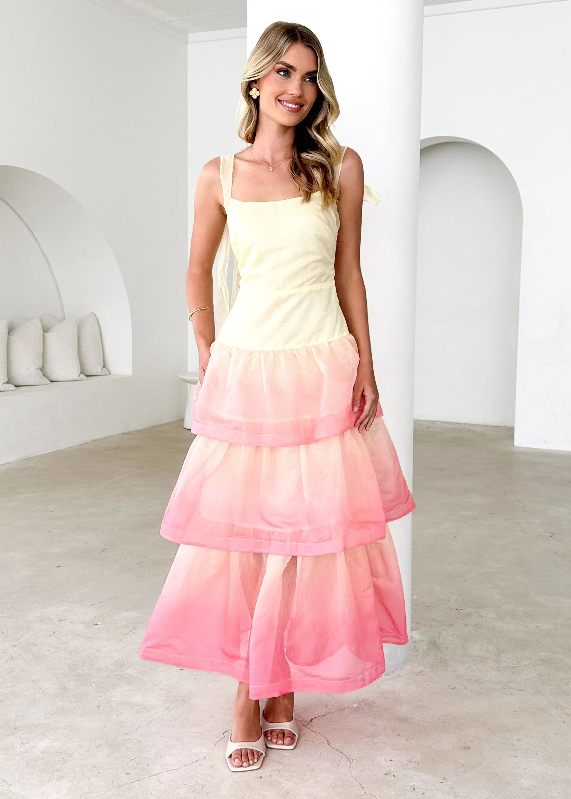 Orlando Maxi Dress - Lemon Ombre sold by Gingham & Heels product image thumbnail 2