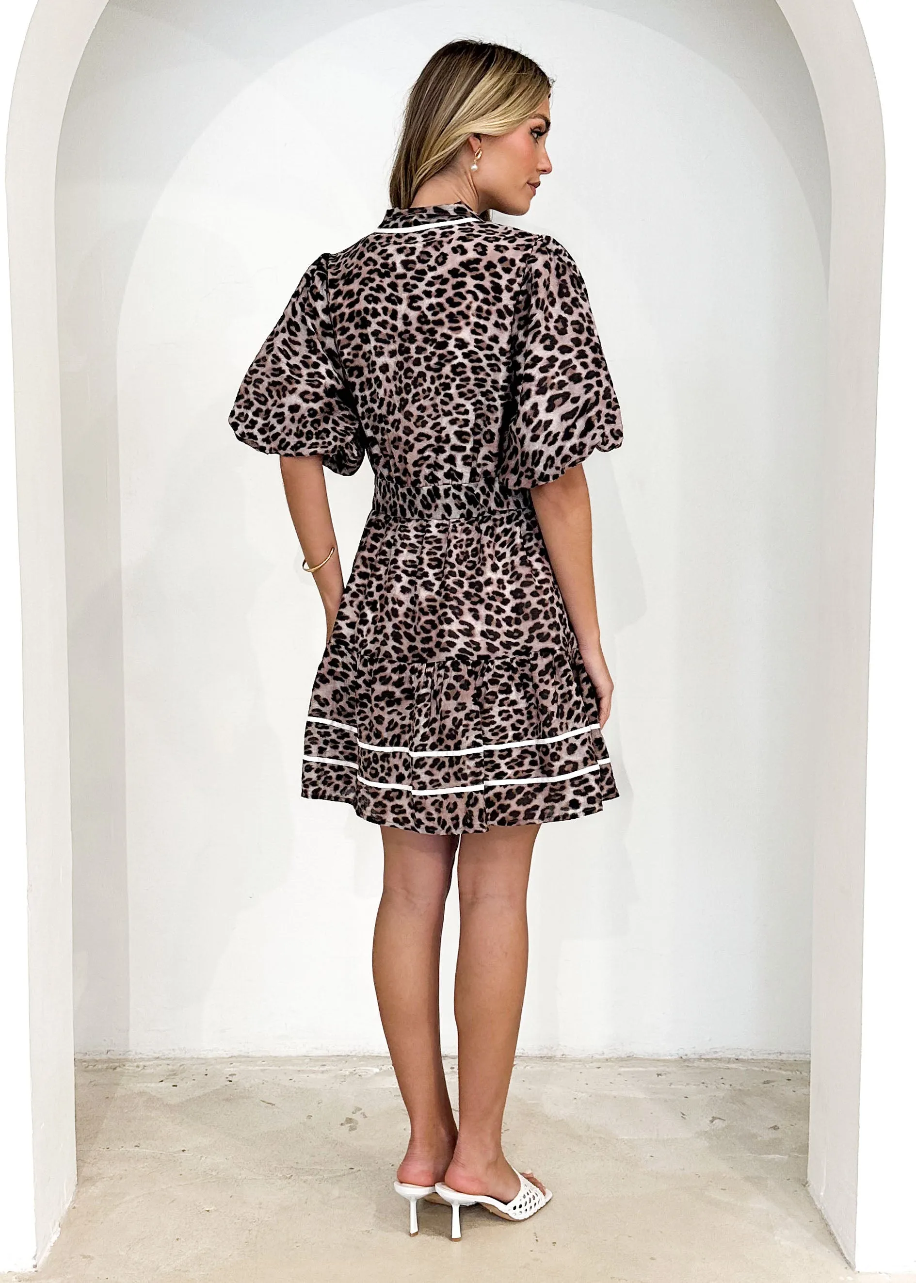 Richelle Dress - Leopard sold by Gingham & Heels product image thumbnail 5