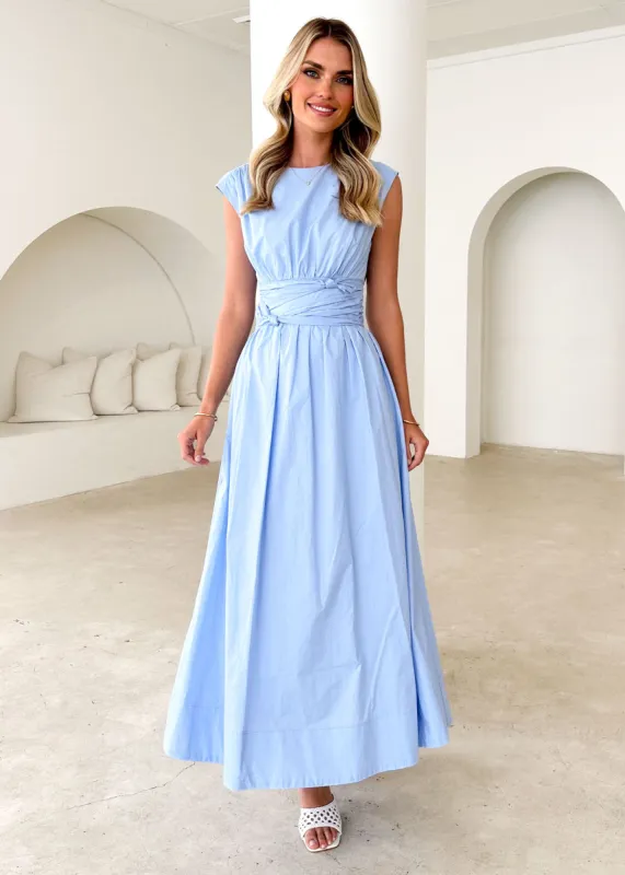 Kadin Maxi Dress - Pale Blue sold by Gingham & Heels
