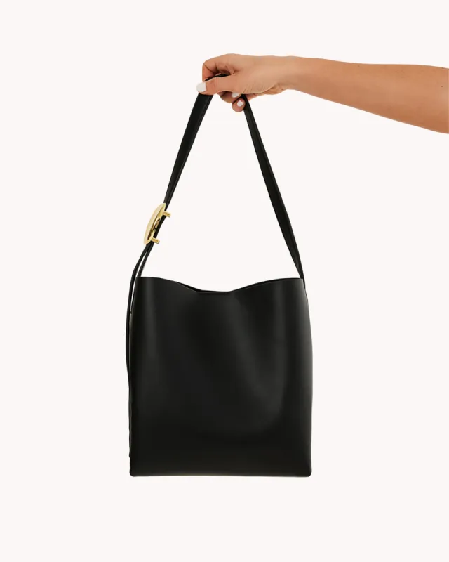 Francesca Shoulder Bag - Black sold by Gingham & Heels