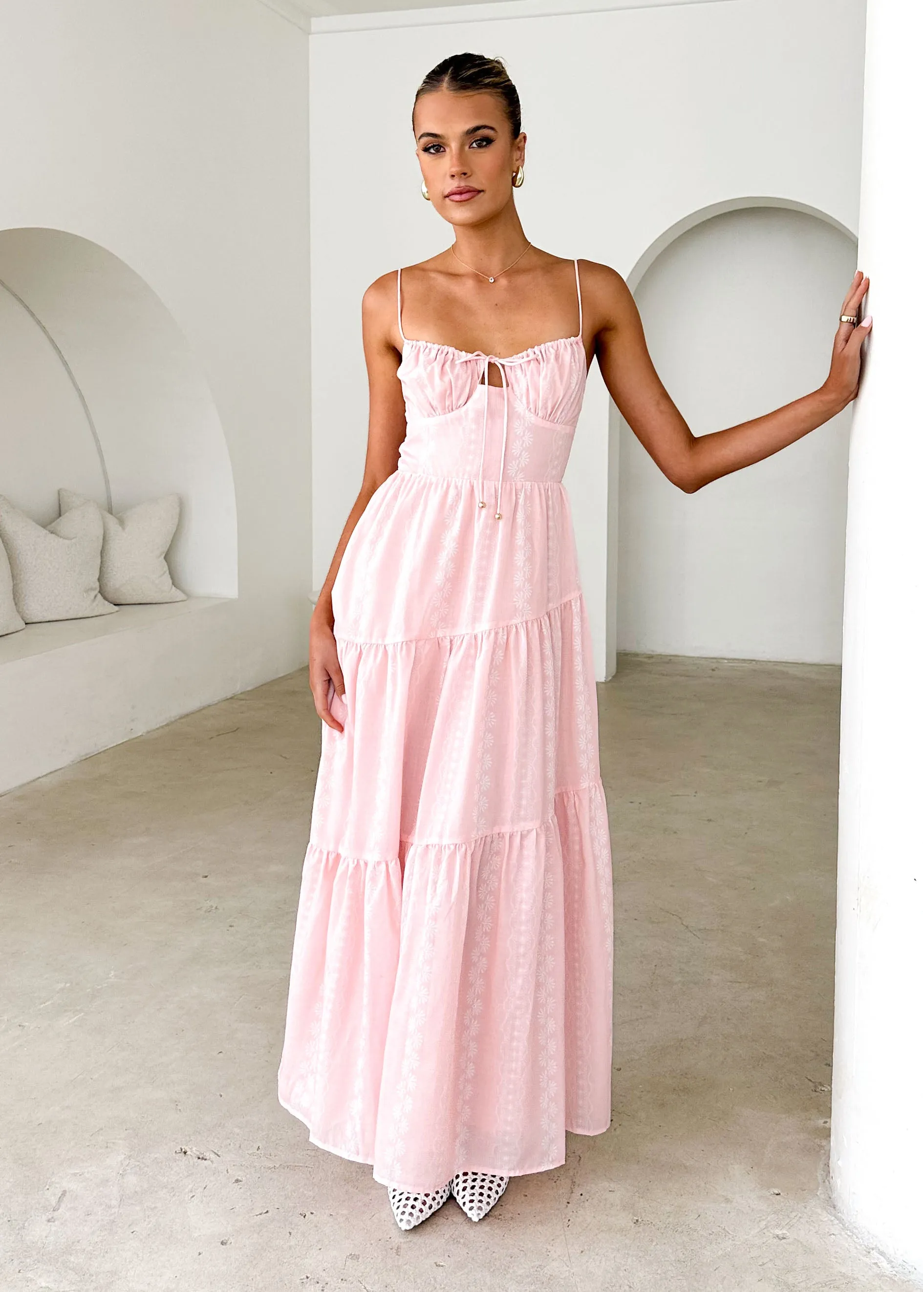 Nashville Maxi Dress - Blush sold by Gingham & Heels