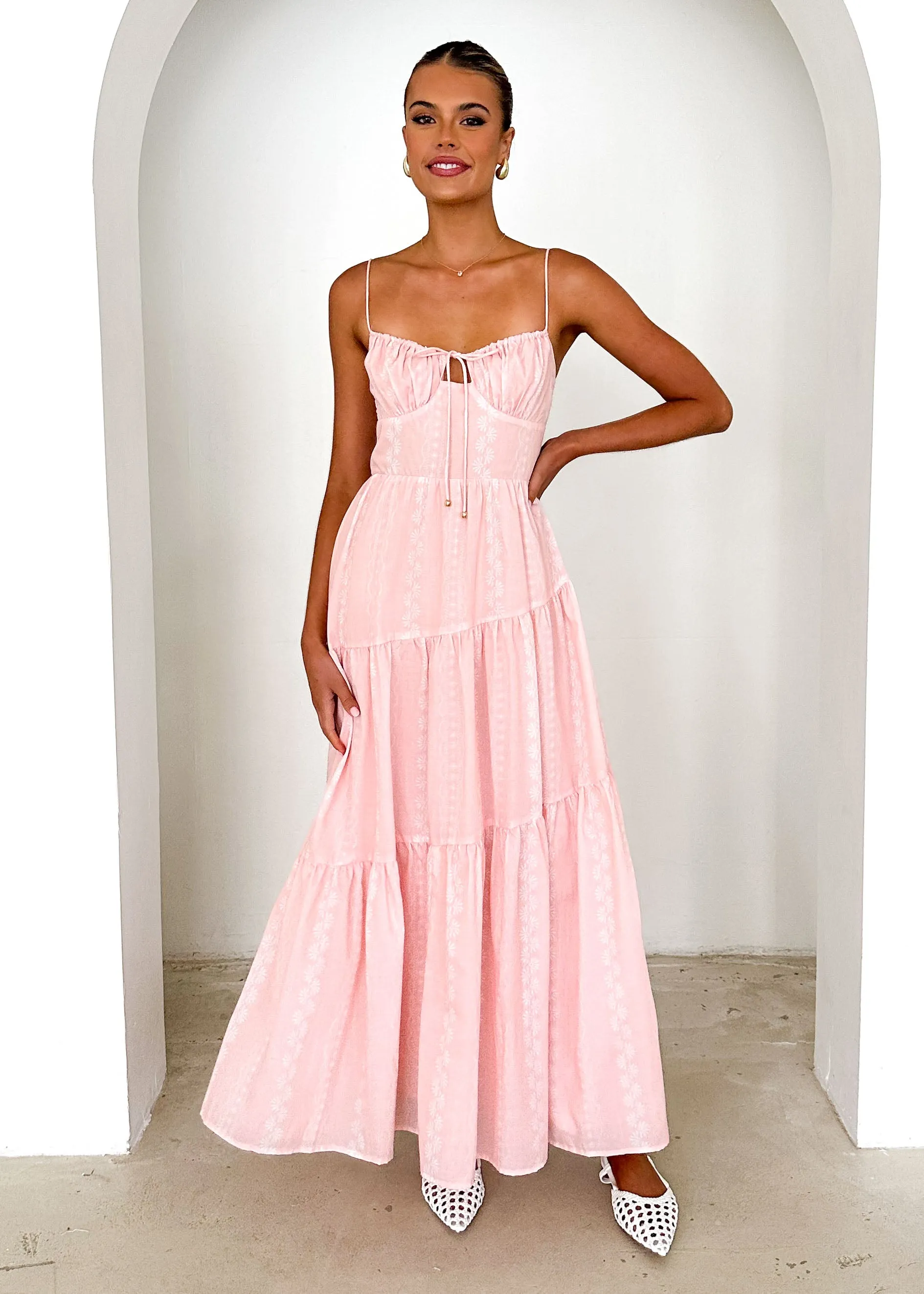 Nashville Maxi Dress - Blush sold by Gingham & Heels product image thumbnail 3