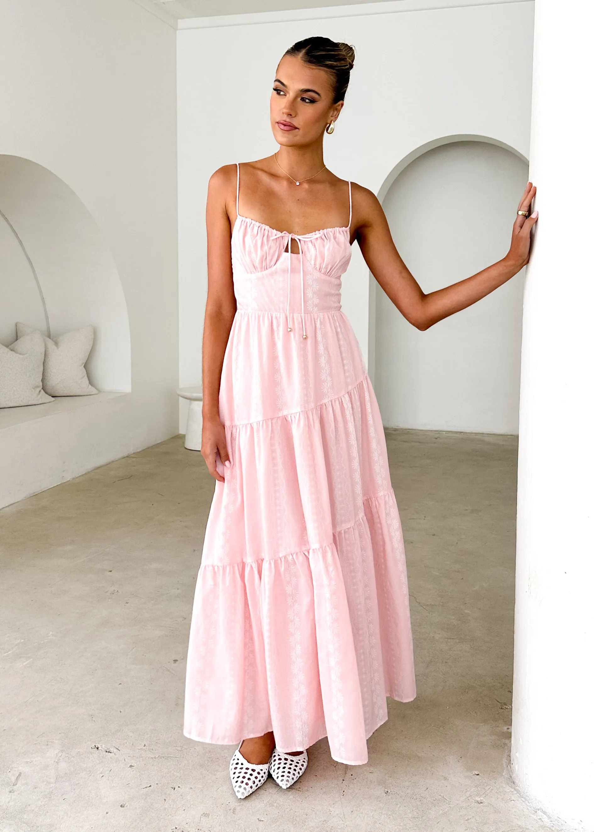 Nashville Maxi Dress - Blush sold by Gingham & Heels product image thumbnail 2