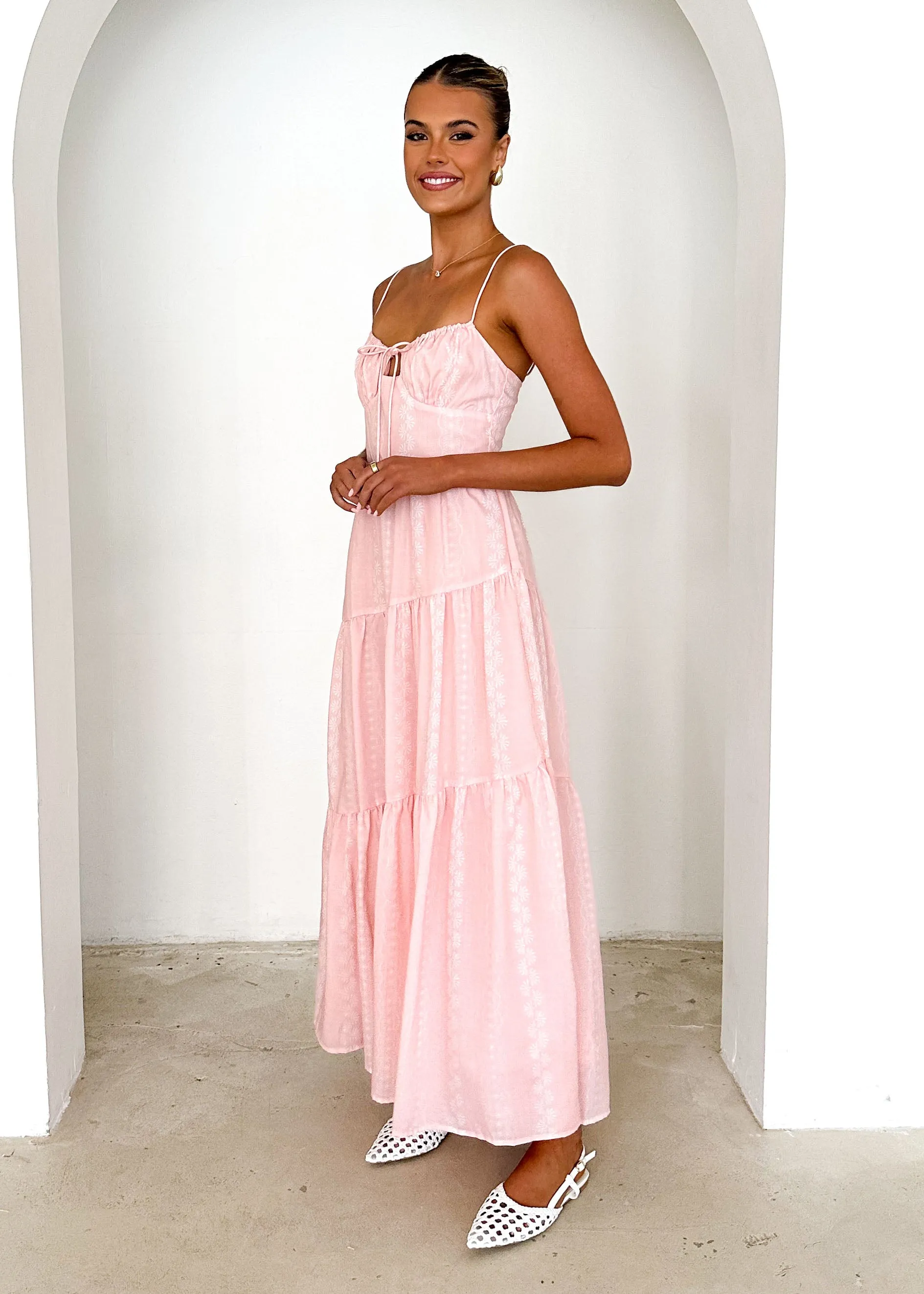 Nashville Maxi Dress - Blush sold by Gingham & Heels product image thumbnail 4