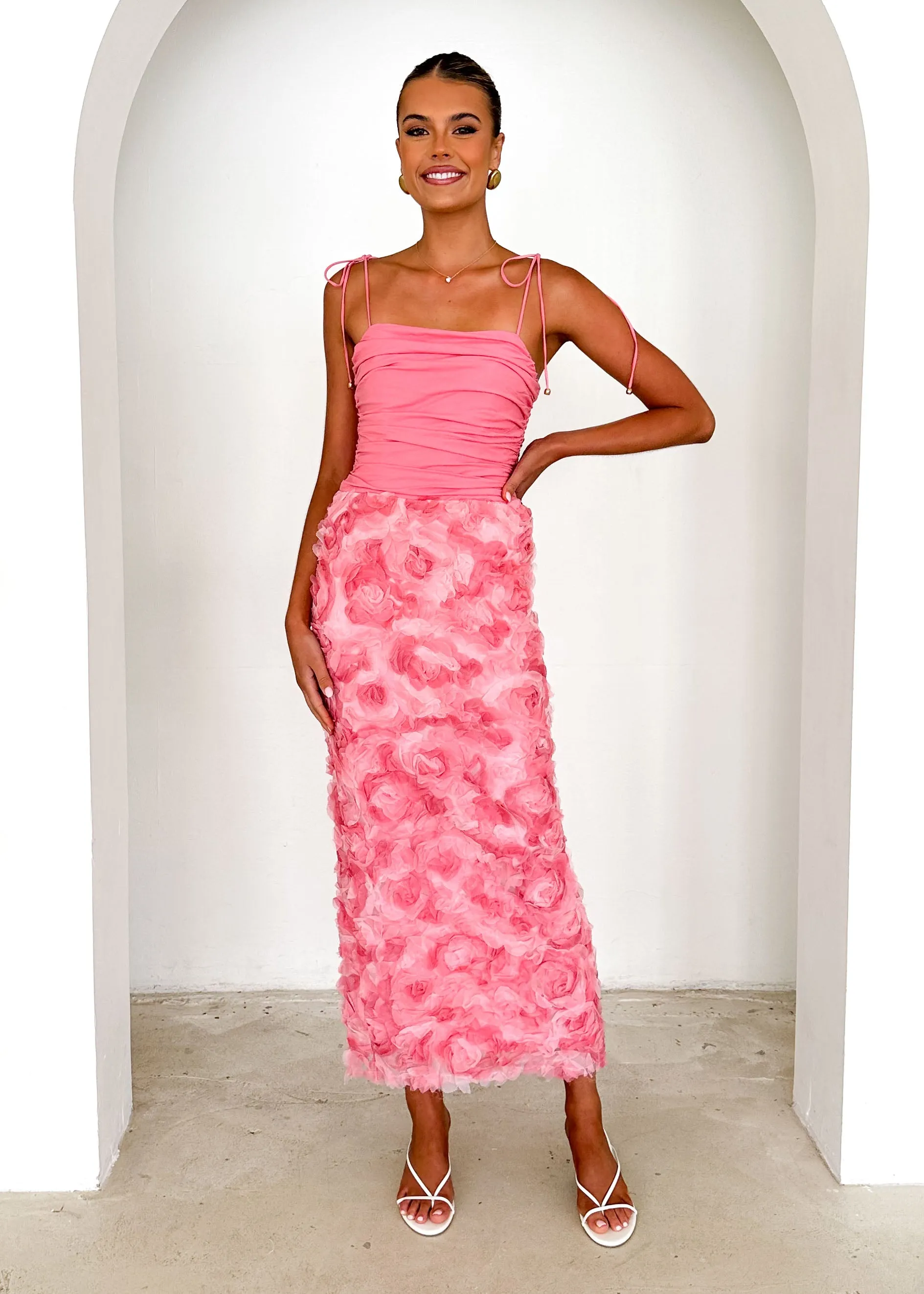 Divine Maxi Dress - Pink sold by Gingham & Heels product image thumbnail 4