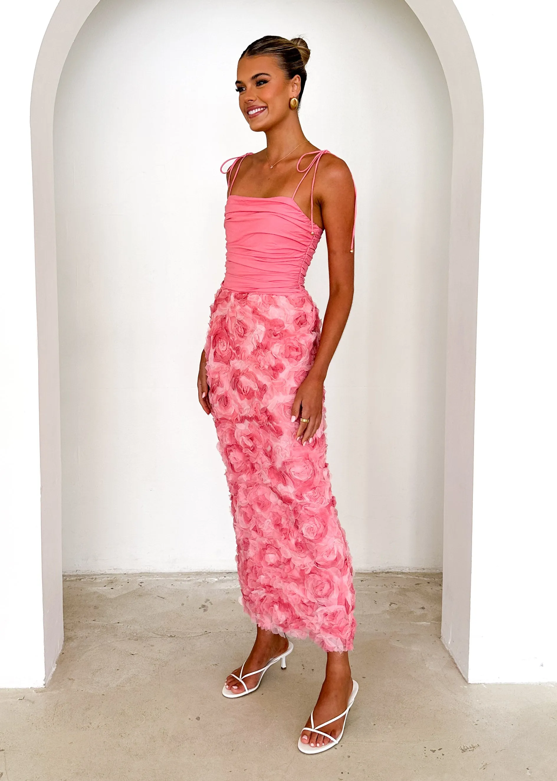 Divine Maxi Dress - Pink sold by Gingham & Heels product image thumbnail 5