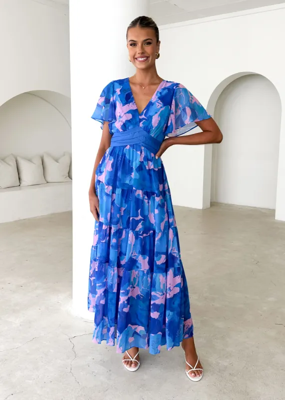 Gracelands Maxi Dress - Blue Rush sold by Gingham & Heels