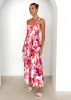 Pearl Maxi Dress - Magenta Floral sold by Gingham & Heels
