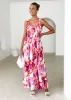Pearl Maxi Dress - Magenta Floral sold by Gingham & Heels