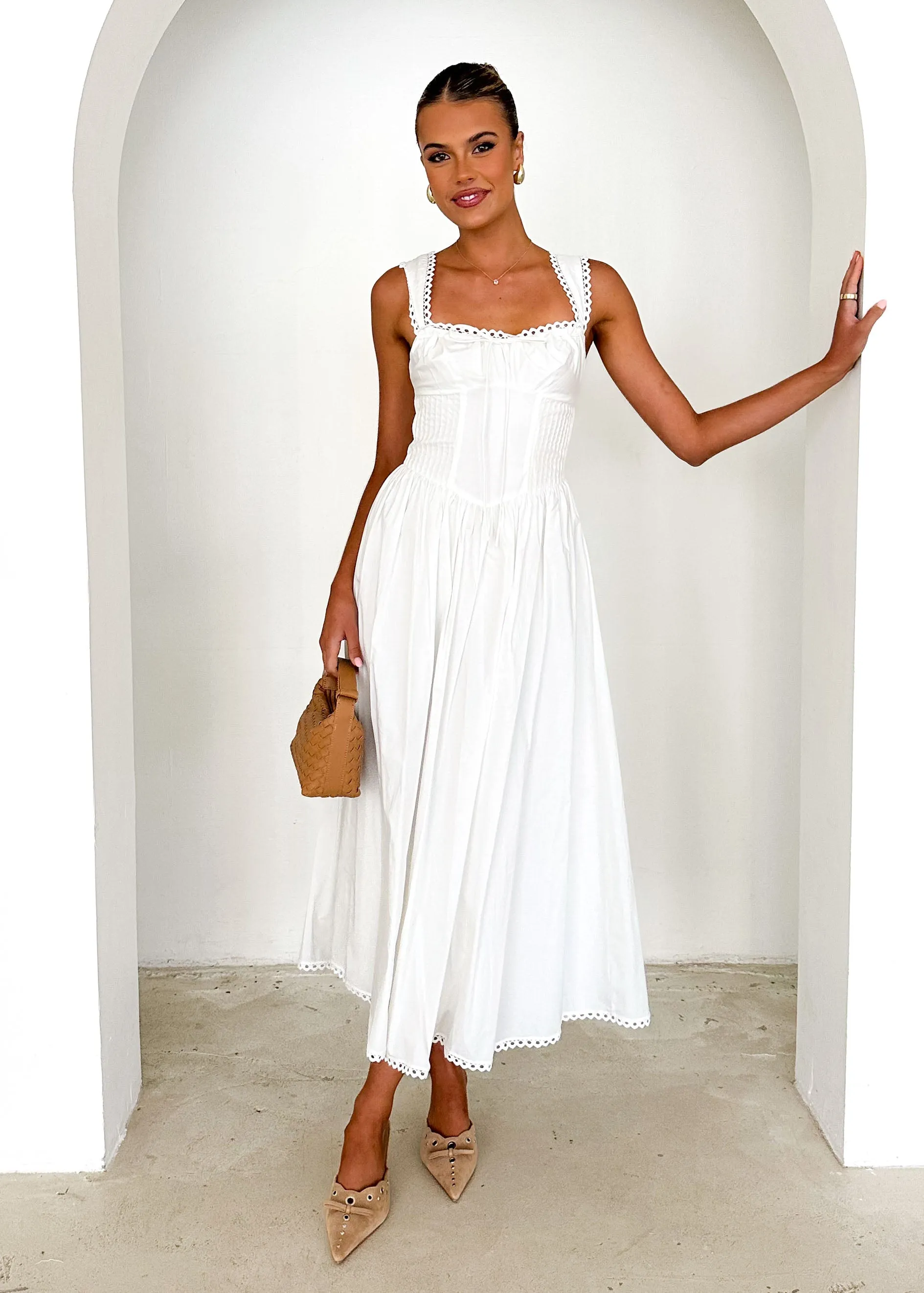 Owen Maxi Dress - Off White sold by Gingham & Heels product image thumbnail 3