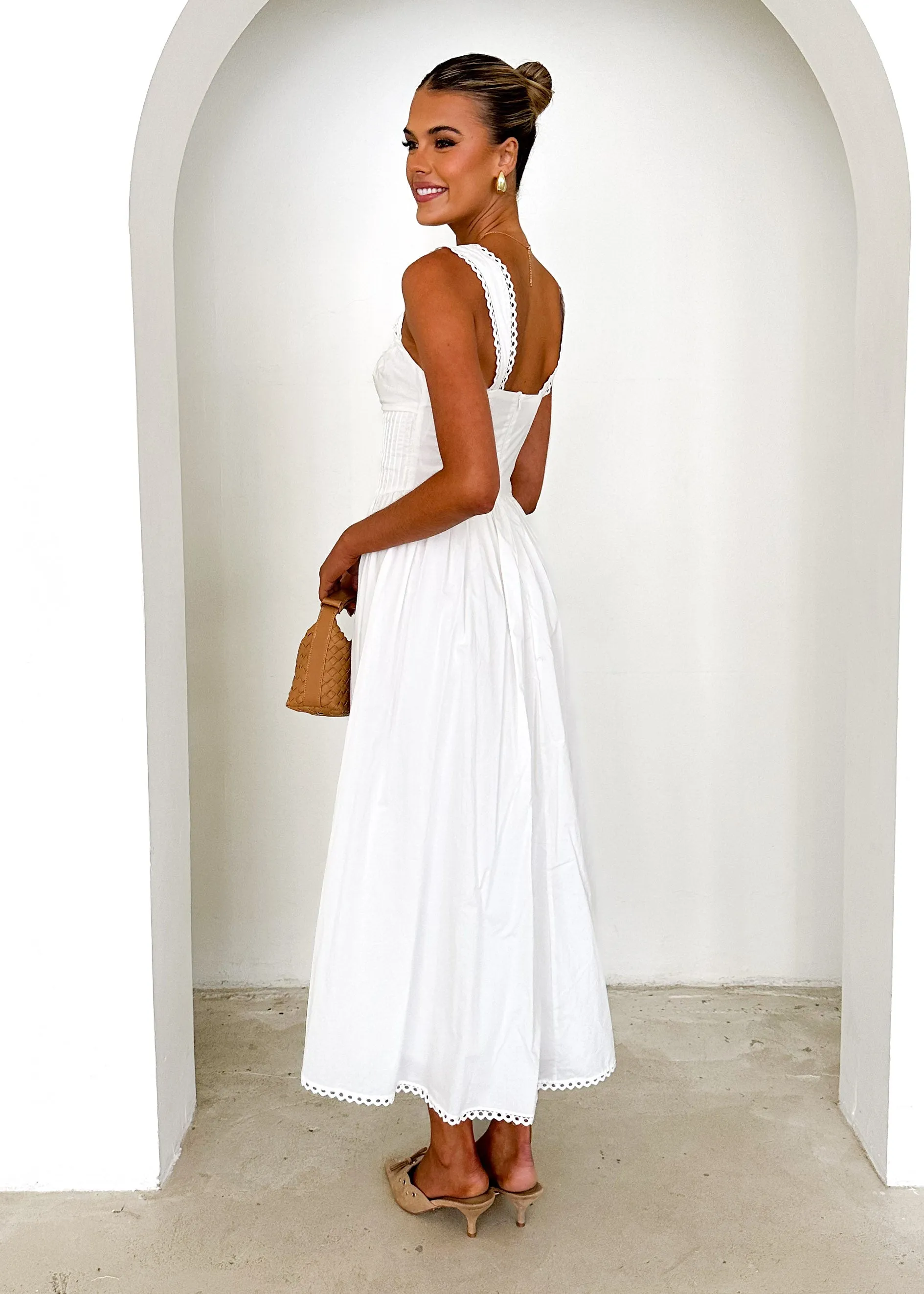 Owen Maxi Dress - Off White sold by Gingham & Heels product image thumbnail 5