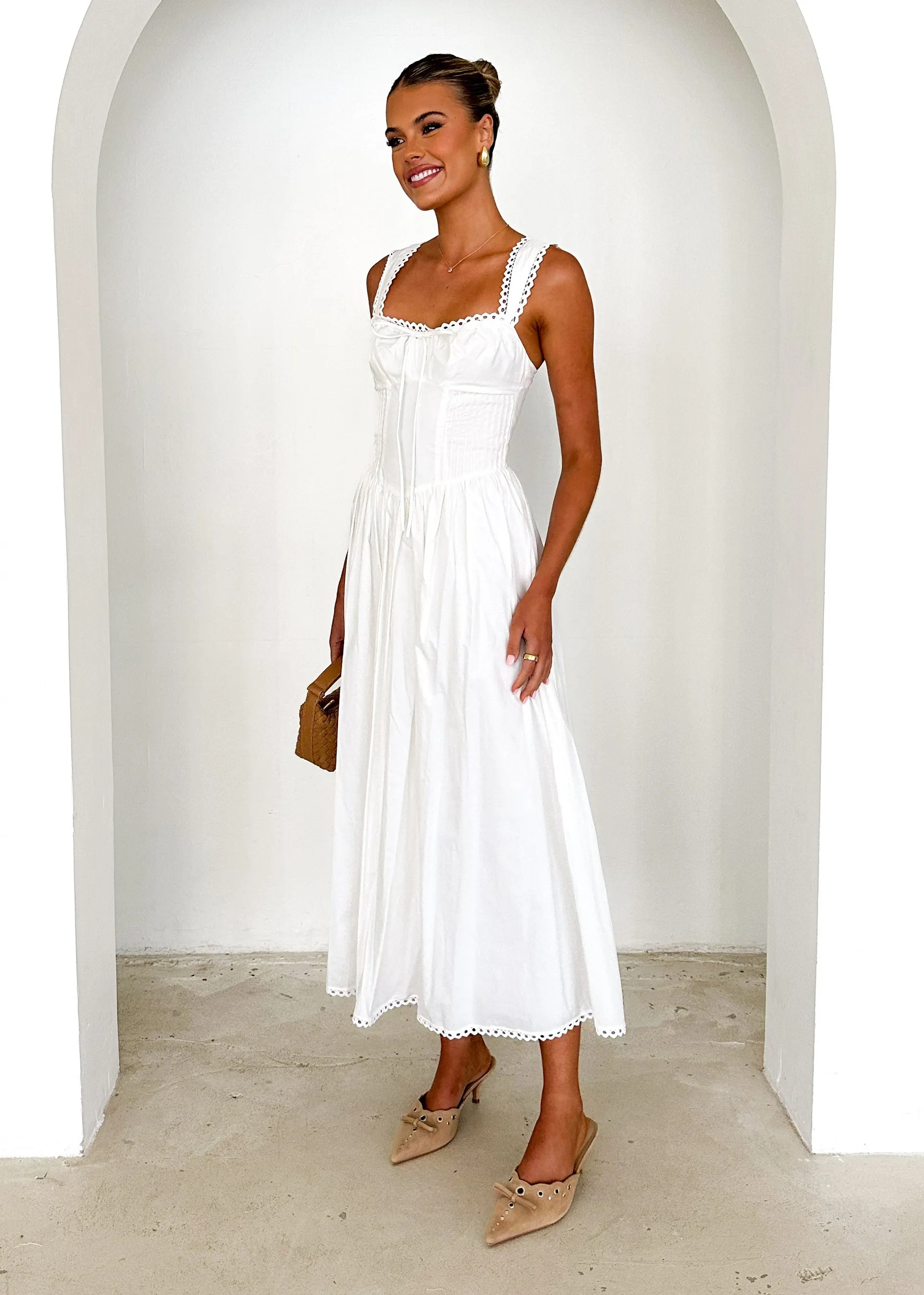 Owen Maxi Dress - Off White sold by Gingham & Heels product image thumbnail 4