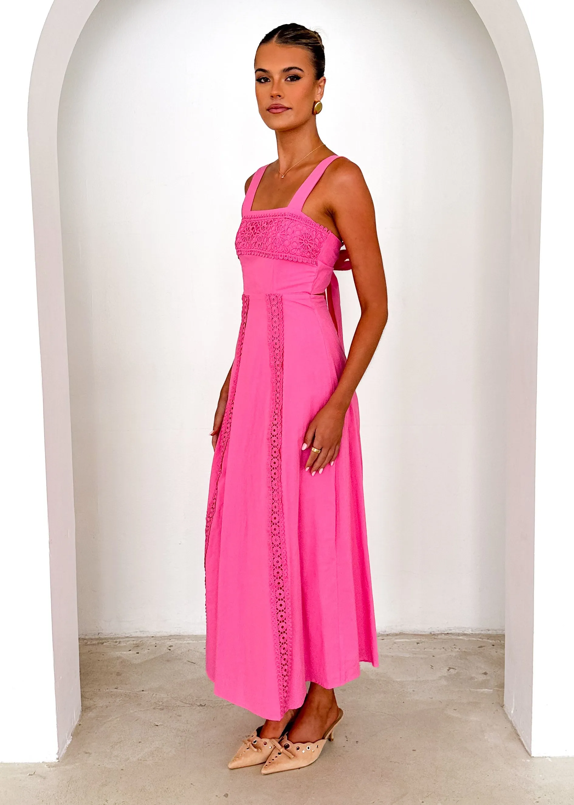 Palace Maxi Dress - Pink sold by Gingham & Heels product image thumbnail 4