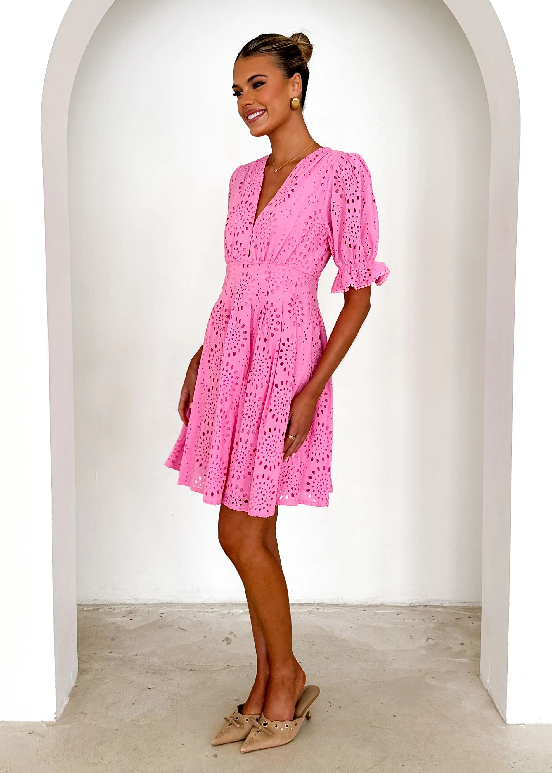 Grande Dress - Pink Anglaise sold by Gingham & Heels product image thumbnail 4