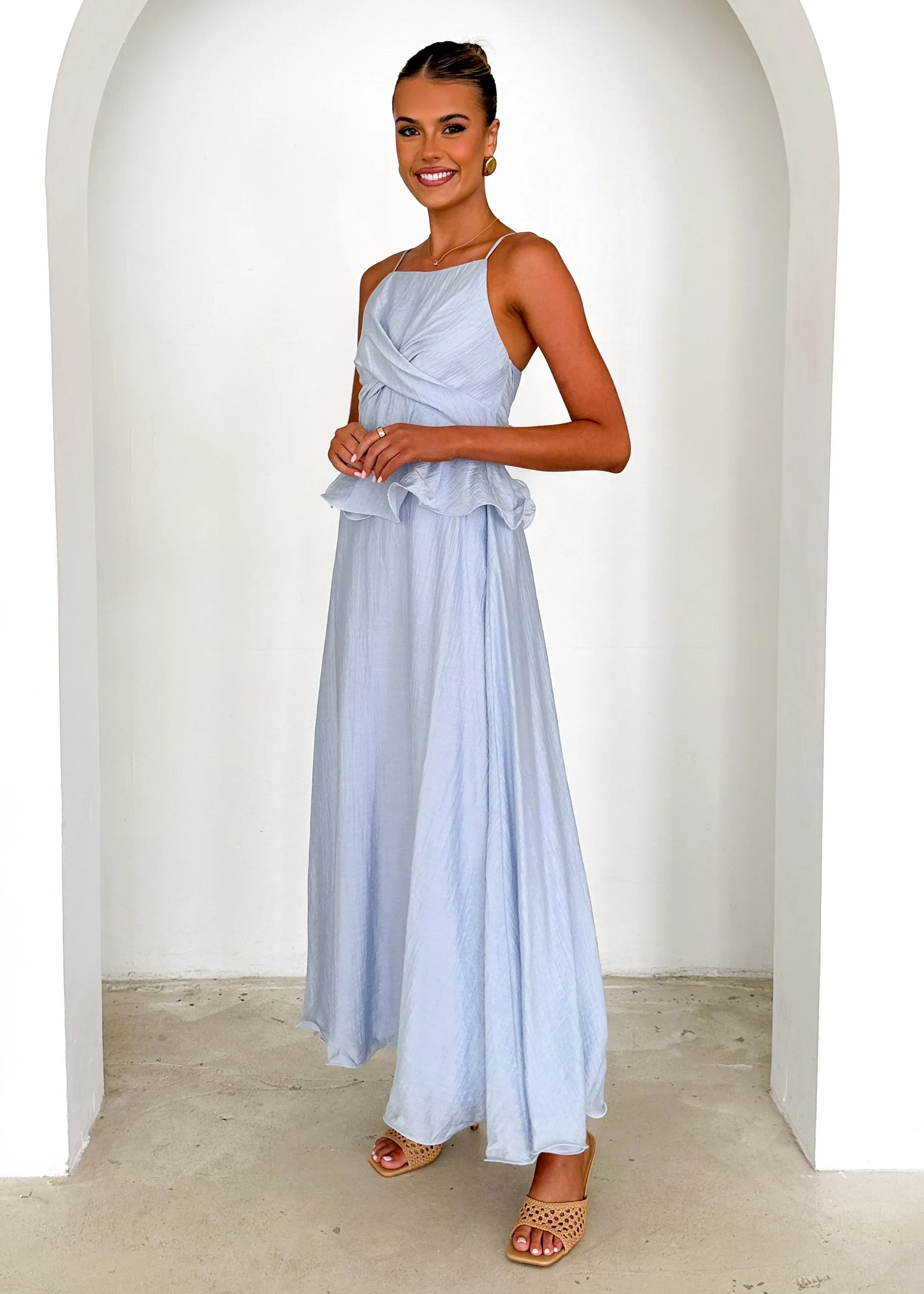 Fiesta Maxi Dress - Powder Blue sold by Gingham & Heels product image thumbnail 5