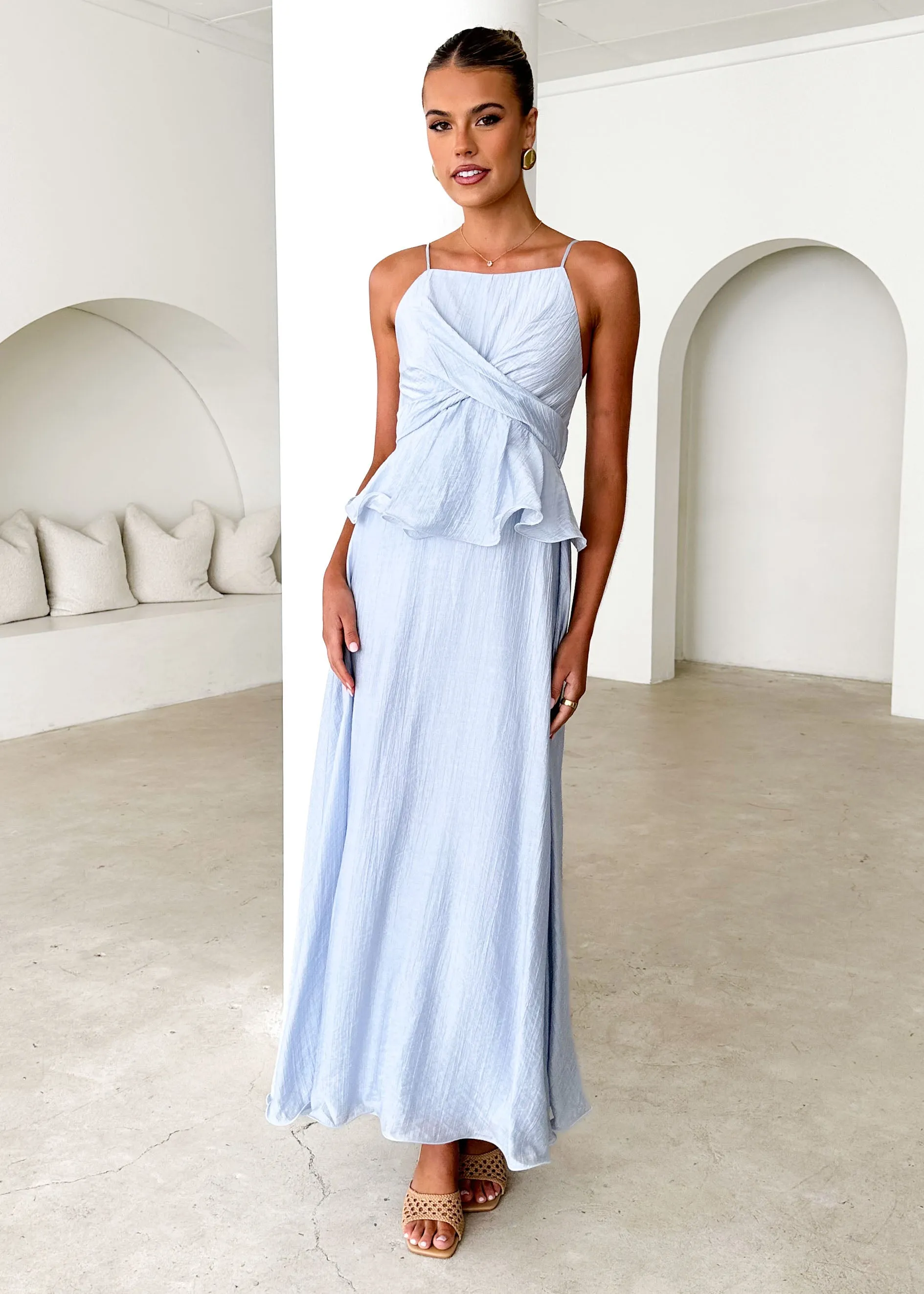 Fiesta Maxi Dress - Powder Blue sold by Gingham & Heels product image thumbnail 3