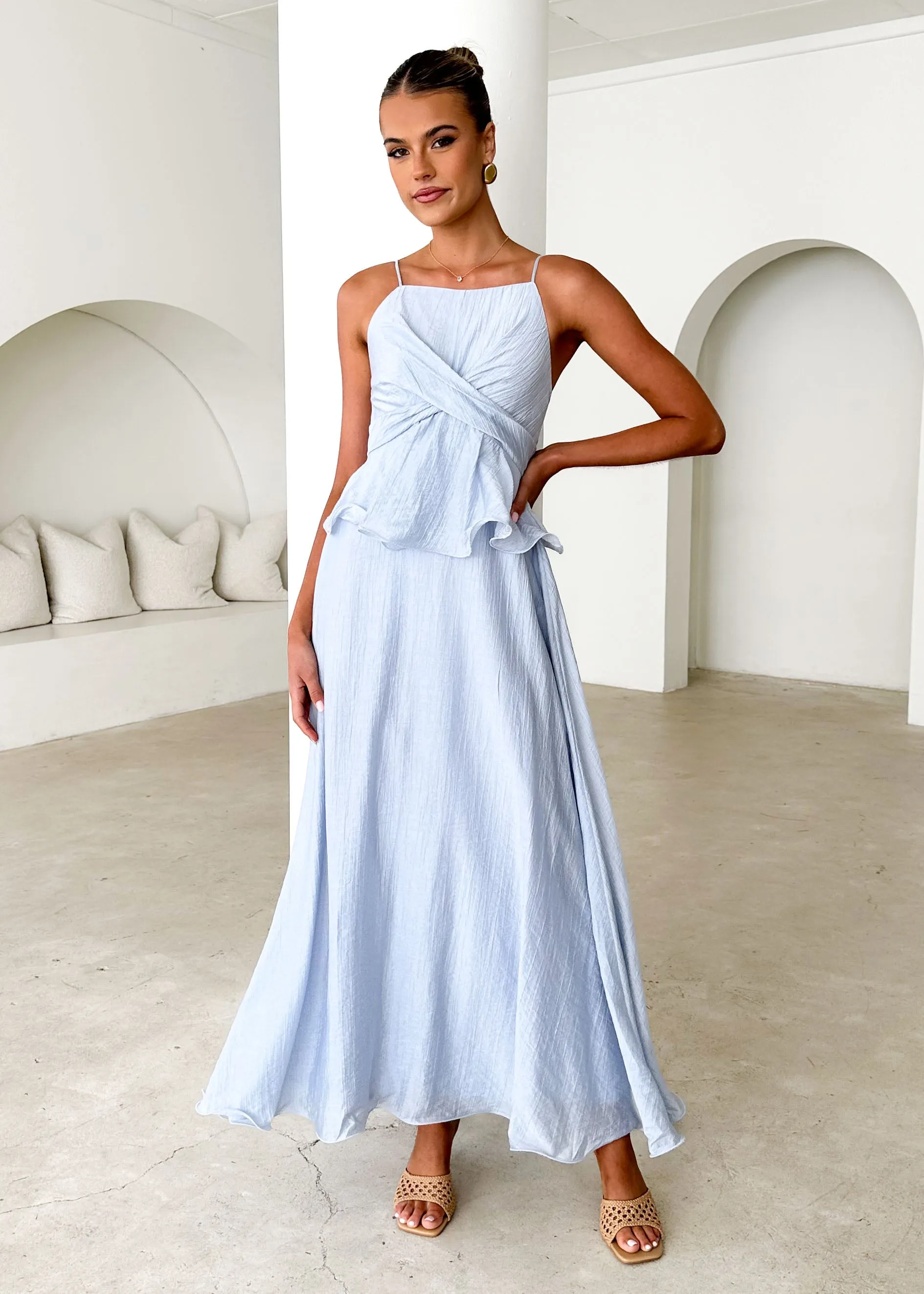 Fiesta Maxi Dress - Powder Blue sold by Gingham & Heels product image thumbnail 2