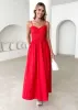 Serafina Maxi Dress - Red sold by Gingham & Heels
