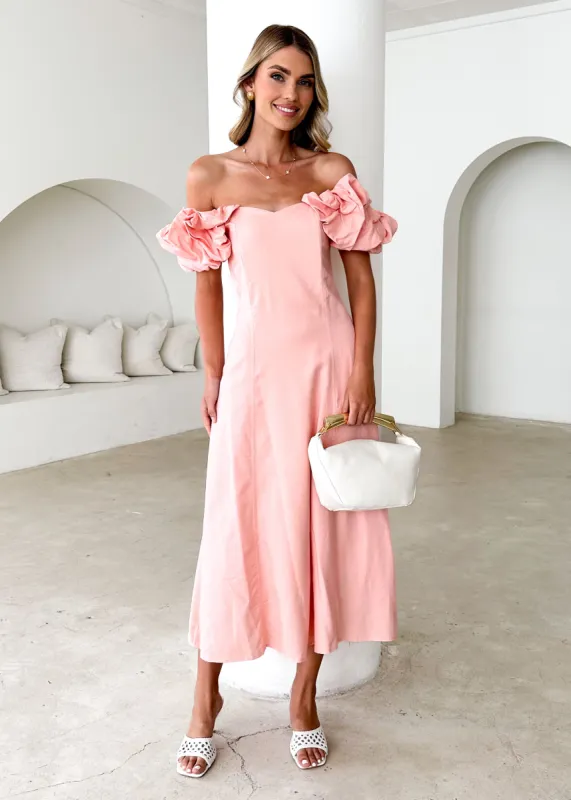 Celtic Midi Dress - Pink sold by Gingham & Heels