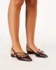 Hettie Flats - Wine Patent sold by Gingham & Heels