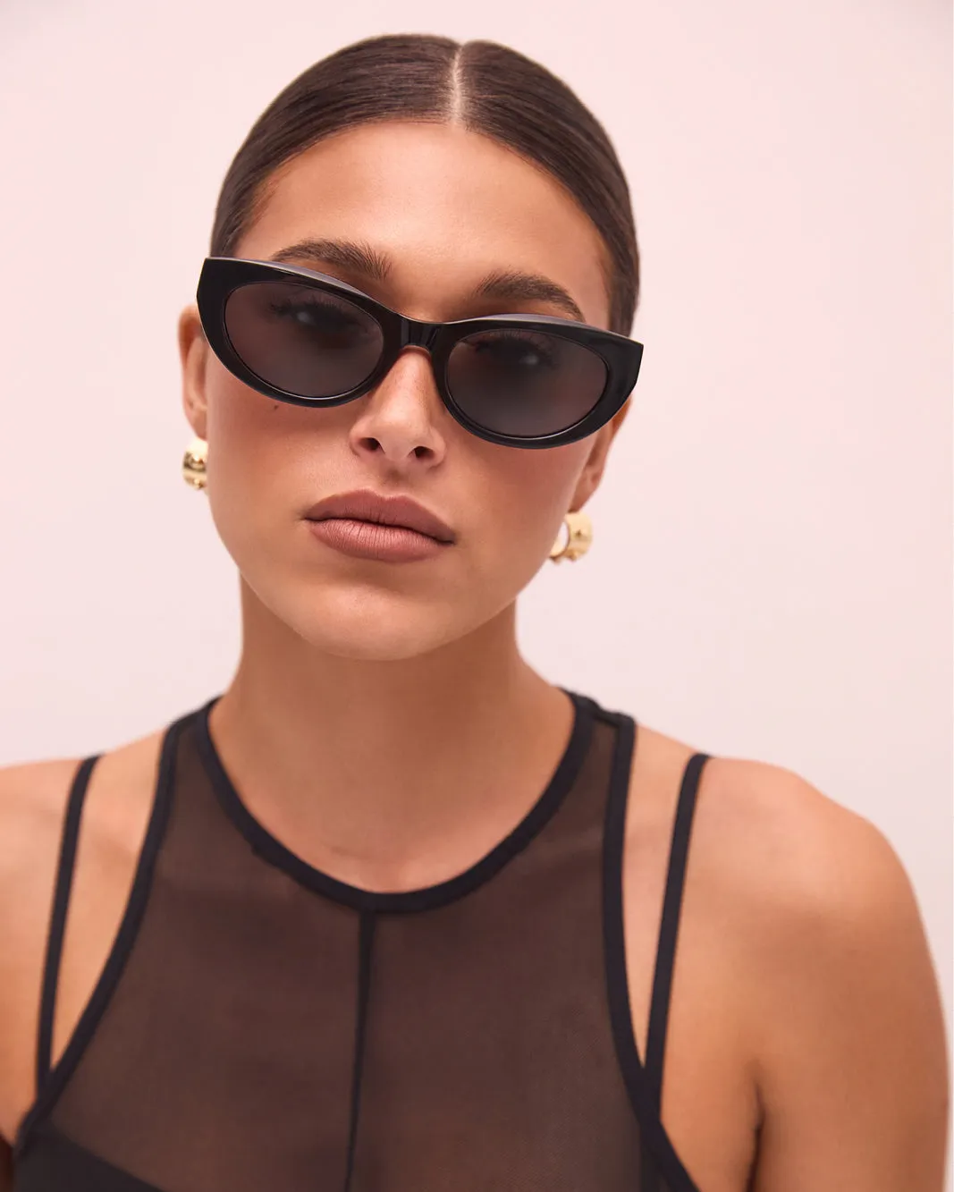 The Estella Sunglasses - Black sold by Gingham & Heels product image thumbnail 2