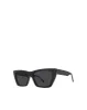 The Gisele Sunglasses - Black Jet sold by Gingham & Heels