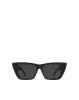 The Gisele Sunglasses - Black Jet sold by Gingham & Heels
