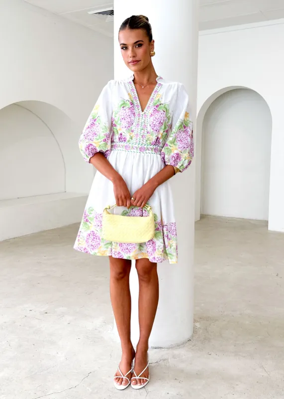 Lielani Dress - Purple Hydrangea sold by Gingham & Heels