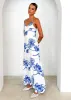 Mackenzie Maxi Dress - Blue Flowers sold by Gingham & Heels