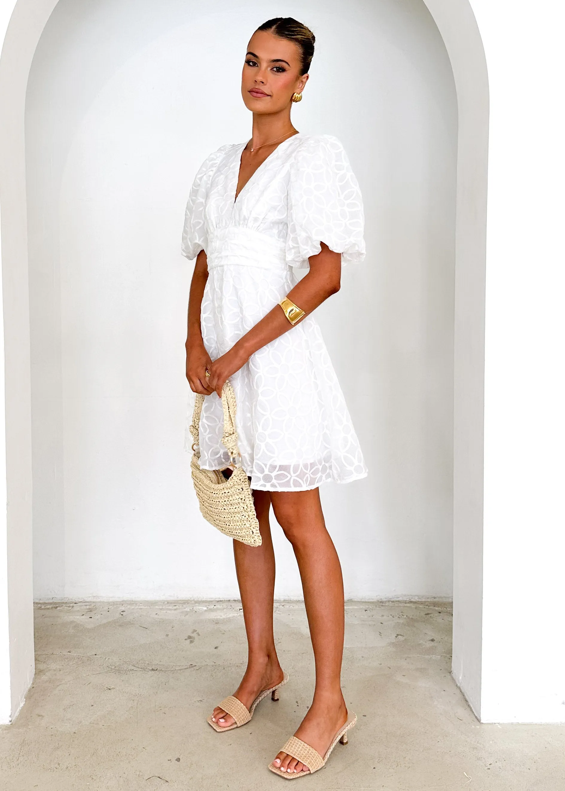 Katrionah Dress - Off White sold by Gingham & Heels product image thumbnail 4