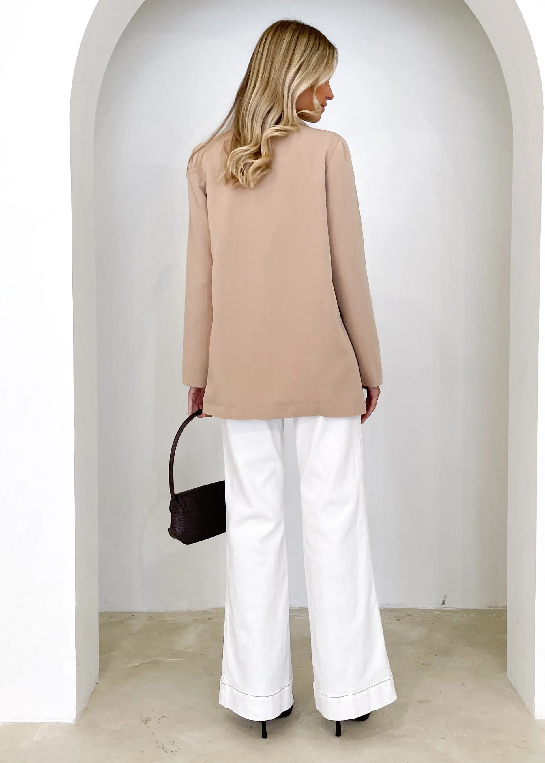 Tyria Blazer - Beige sold by Gingham & Heels product image thumbnail 5