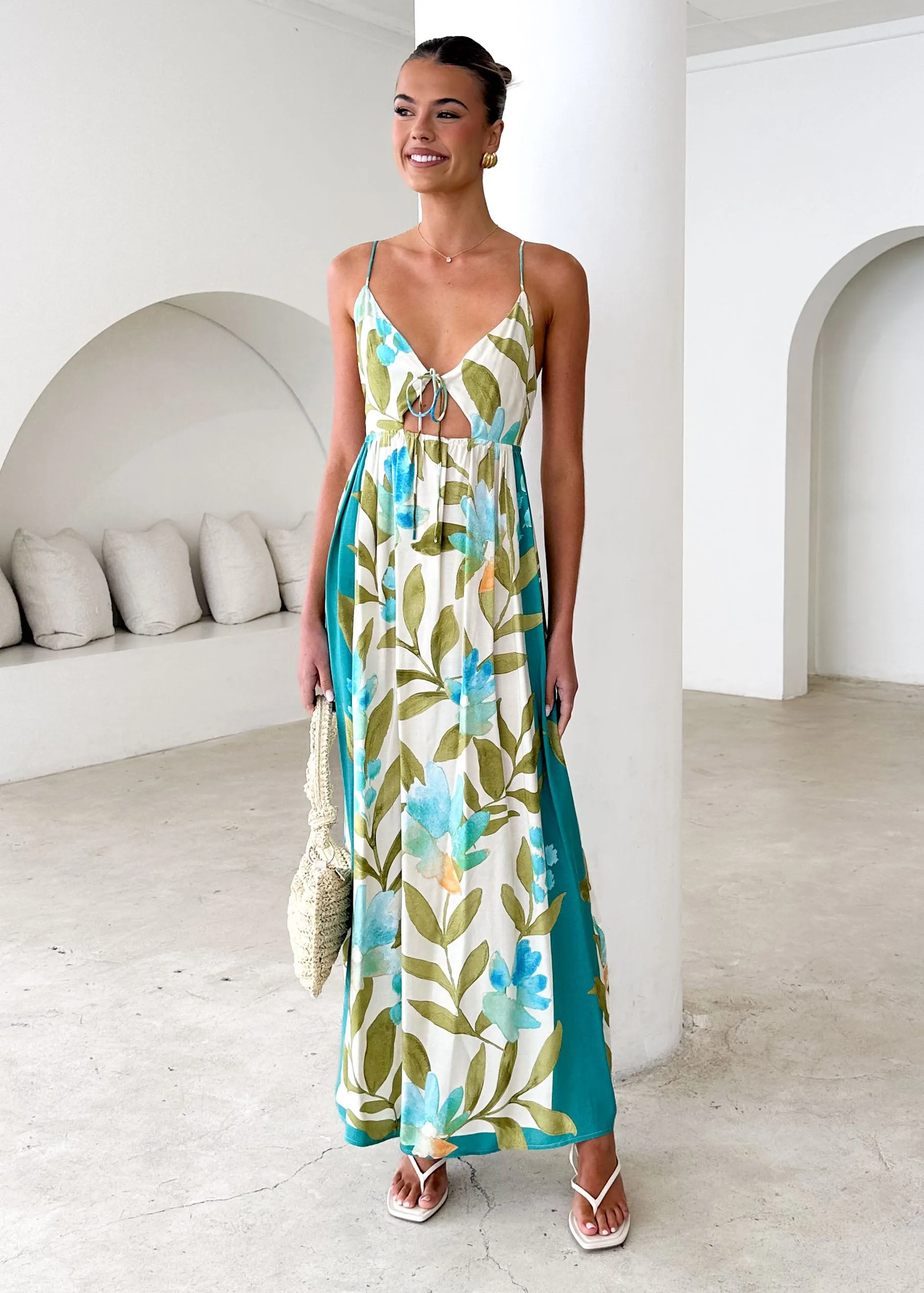 Nevada Maxi Dress - Himalayan Poppy sold by Gingham & Heels