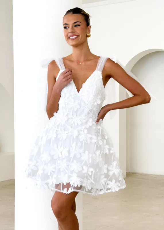 Gigi Dress - Off White sold by Gingham & Heels