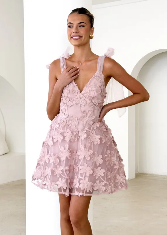 Gigi Dress - Blush sold by Gingham & Heels