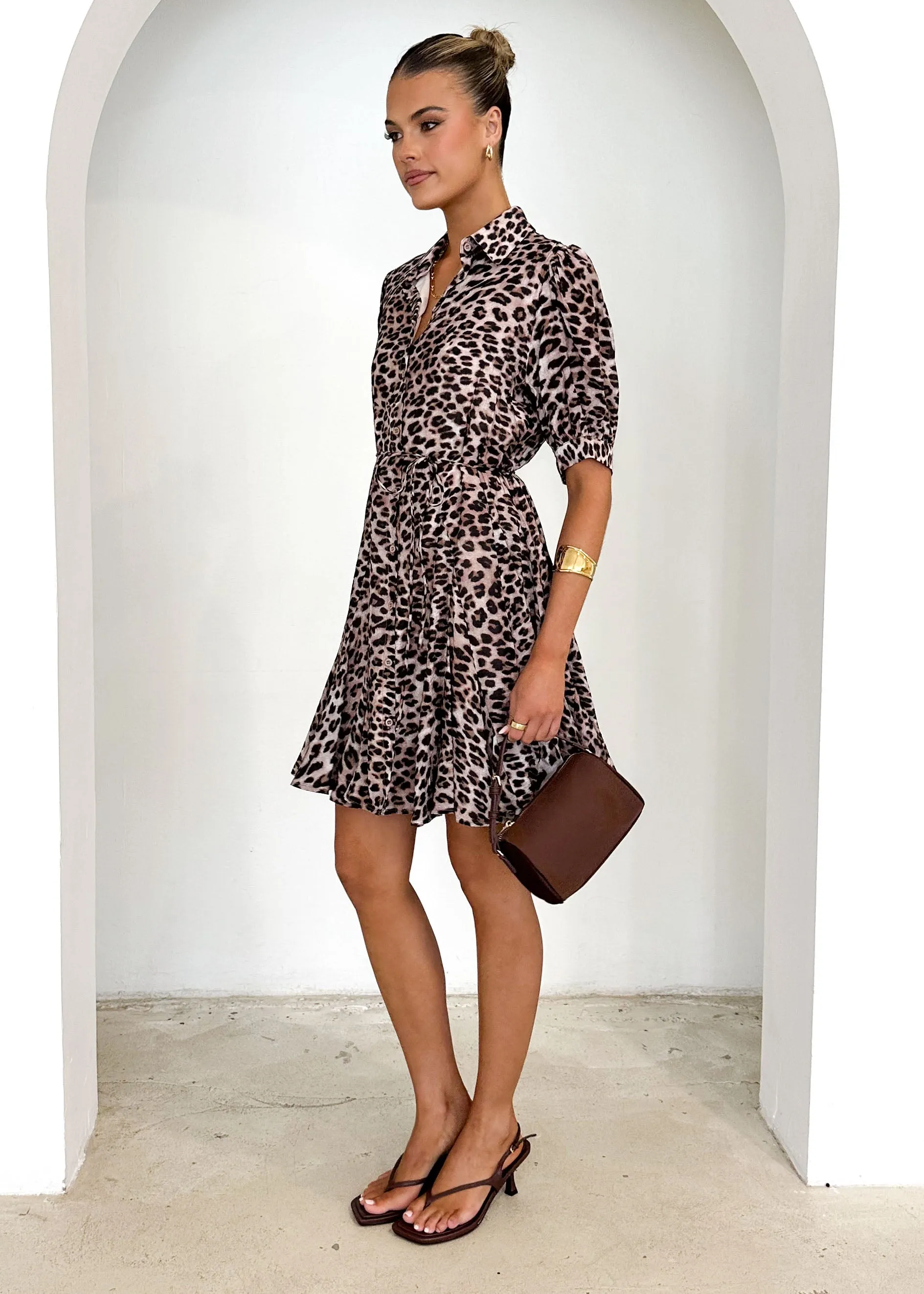 Henley Dress - Leopard sold by Gingham & Heels product image thumbnail 4
