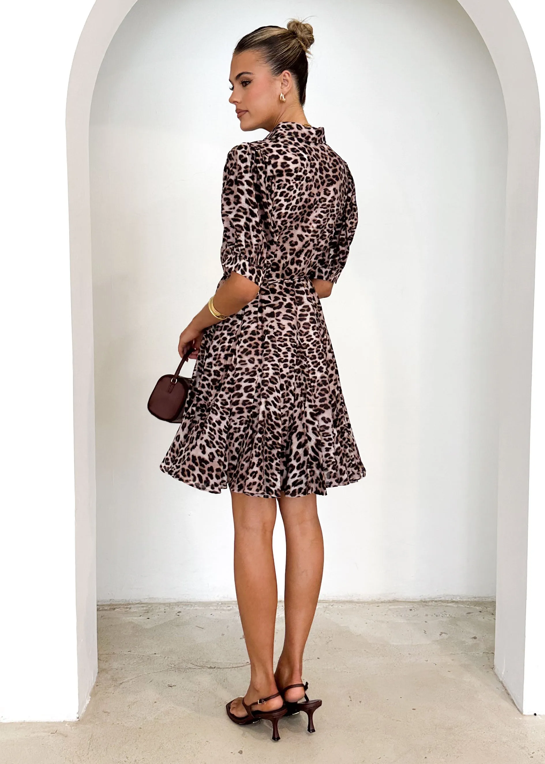 Henley Dress - Leopard sold by Gingham & Heels product image thumbnail 5