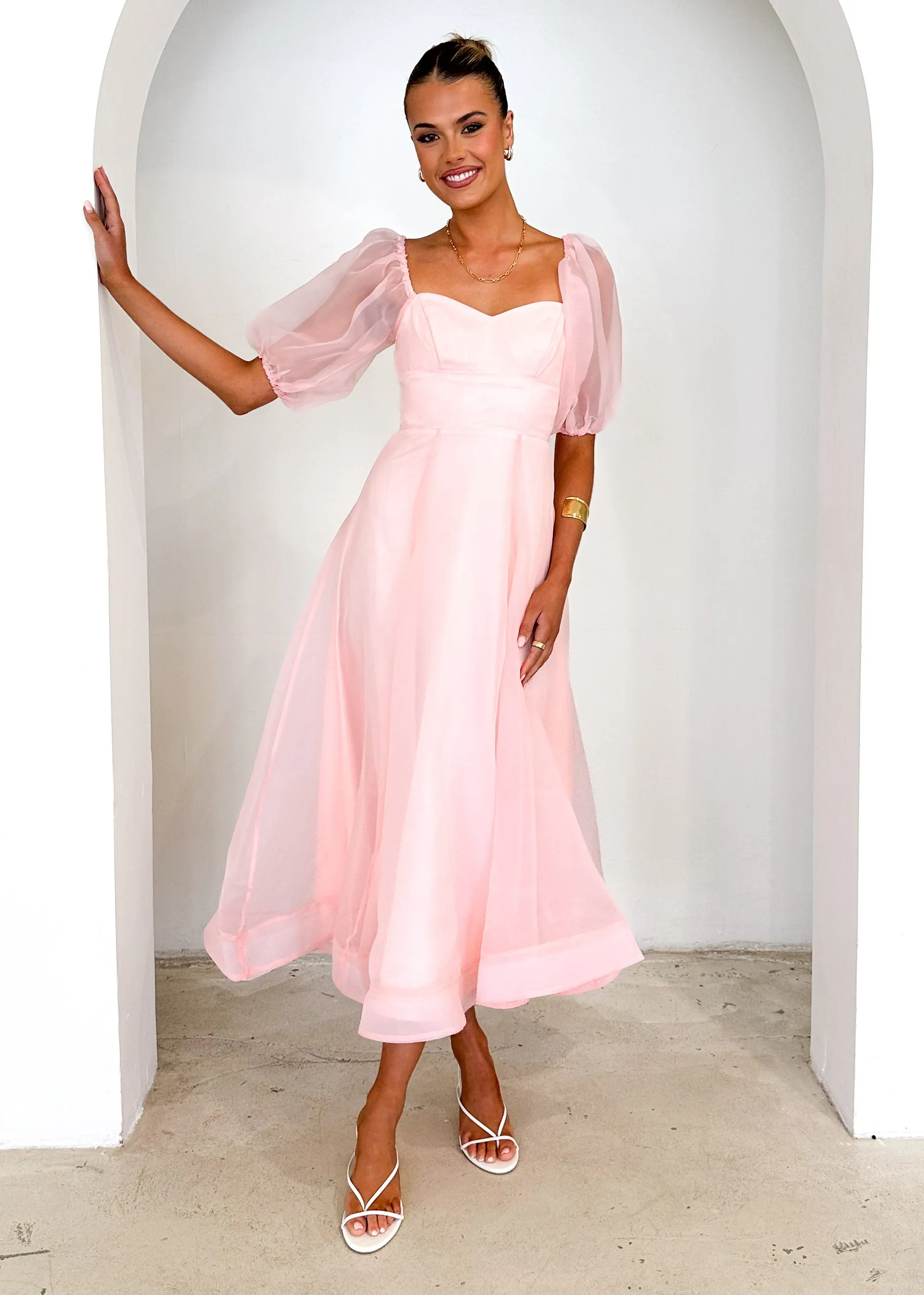 Paradisio Maxi Dress - Peach sold by Gingham & Heels product image thumbnail 3