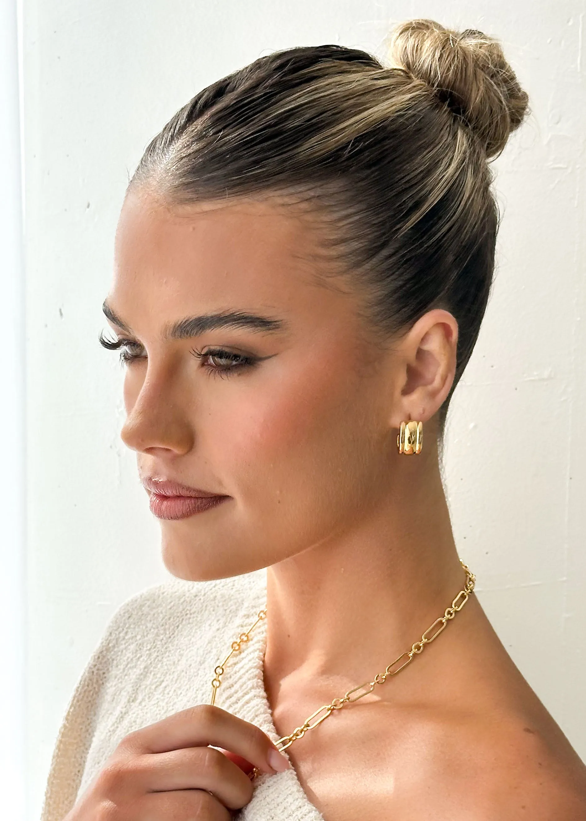 Helaini Earrings - Gold sold by Gingham & Heels