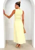 Brixton Midi Dress - Lemon sold by Gingham & Heels
