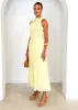 Brixton Midi Dress - Lemon sold by Gingham & Heels