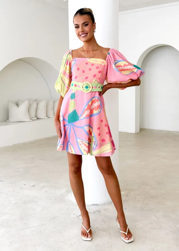 Tailynn Dress - Pink Rio sold by Gingham & Heels