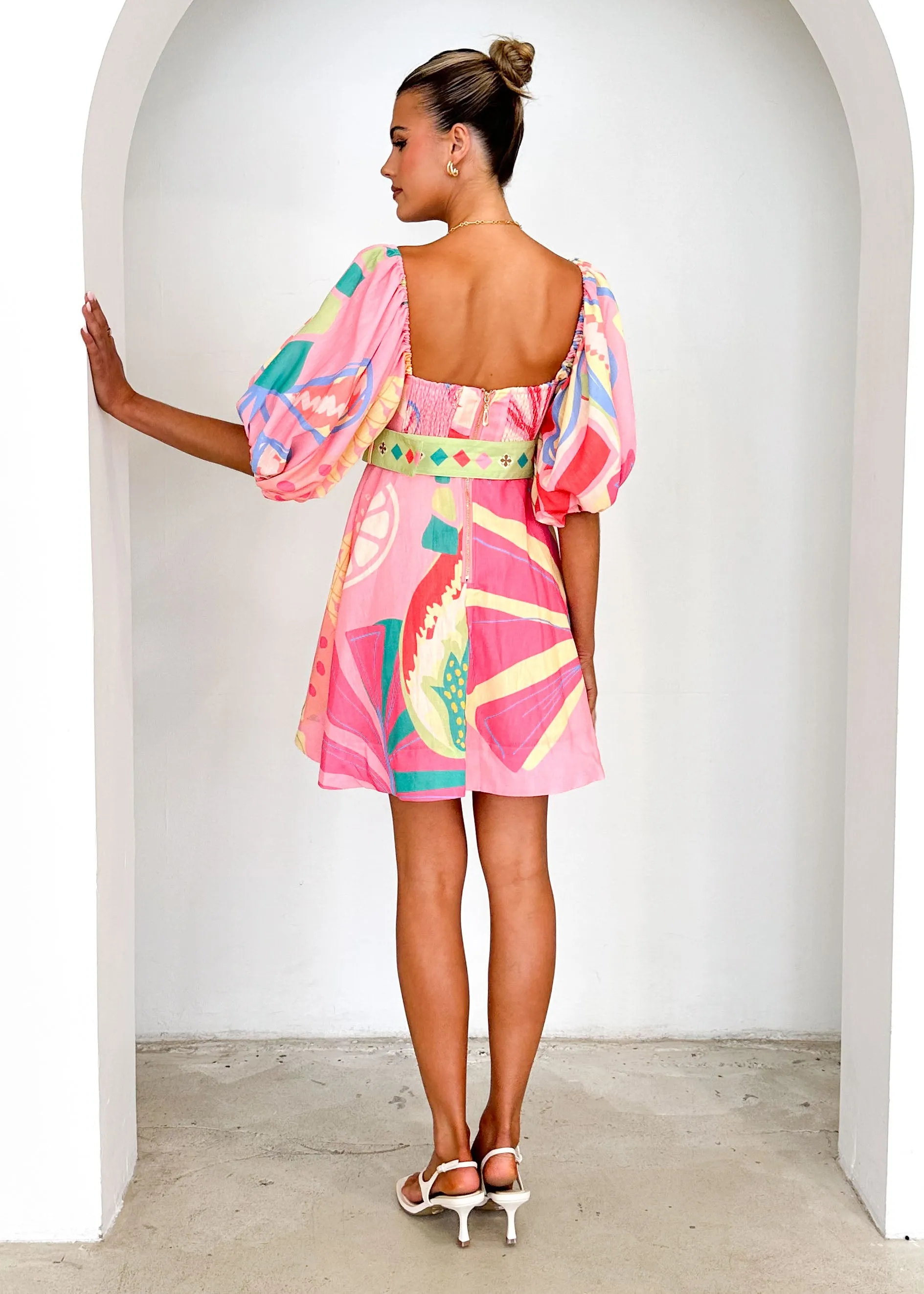 Tailynn Dress - Pink Rio sold by Gingham & Heels product image thumbnail 5