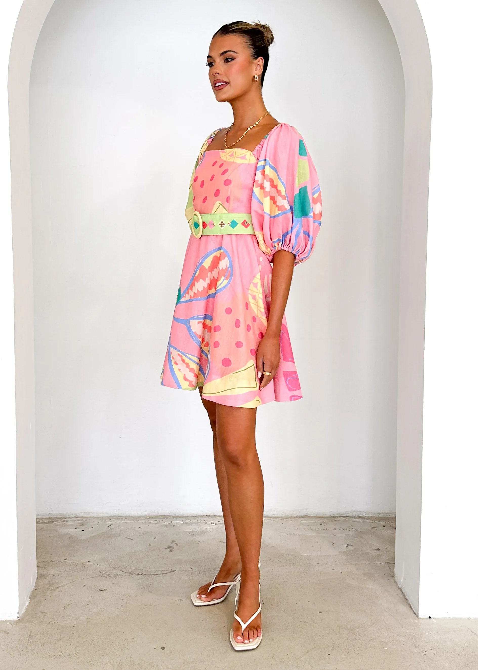 Tailynn Dress - Pink Rio sold by Gingham & Heels product image thumbnail 4