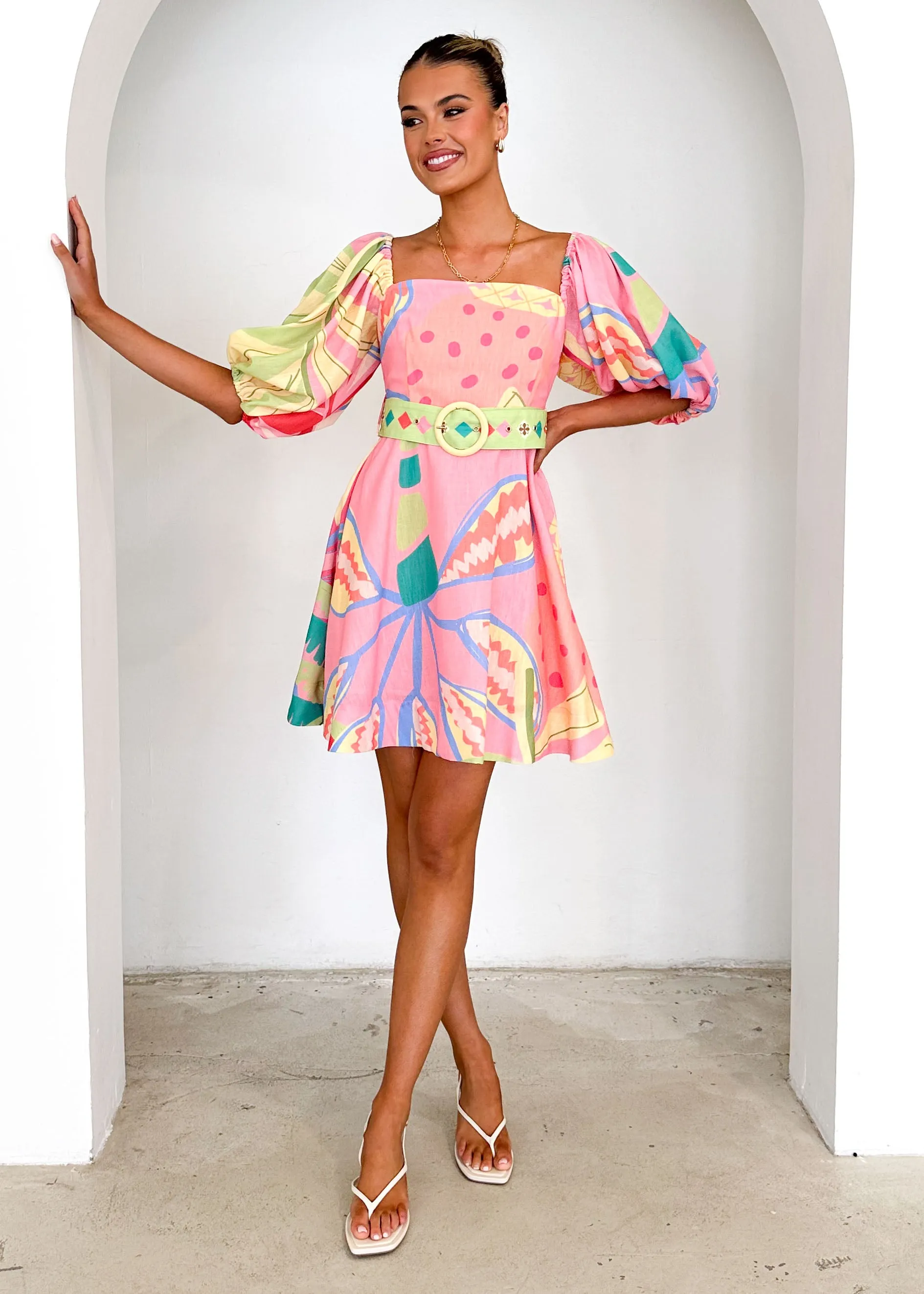 Tailynn Dress - Pink Rio sold by Gingham & Heels product image thumbnail 3