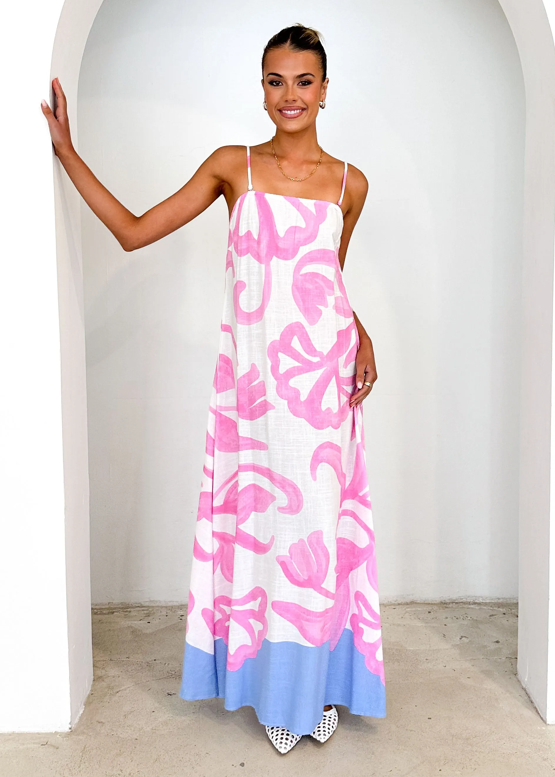 Talisa Maxi Dress - Lila Flower sold by Gingham & Heels product image thumbnail 3
